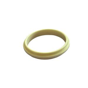 Vintage Cream Plastic Bangle Bracelet 7.75 inches 0.5 inch Wide